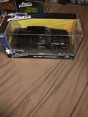 Jada Toys Fast & Furious Dom's Buick Grand National Black 1:24 New - Image 1 of 4