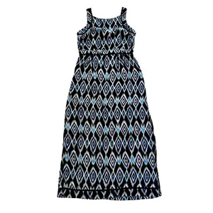 Peter Morrisey Woman’s Dress Size 14 Blue Sleeveless Long Maxi Lined - Picture 1 of 17