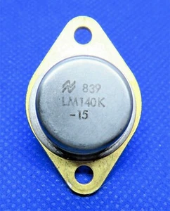 NSC LM140K-15 15V FIXED REGULATOR TO-3 BIPOLAR GOLD PLATED  - Picture 1 of 2