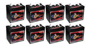 x8 | US Battery 6 Volt 208 Ah Deep Cycle Battery ~ Replaces Trojan T-605 T605 - Picture 1 of 9