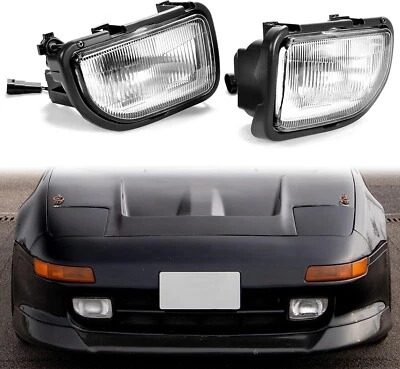 Прозрачные линзы передний бампер противотуманные фары лампы для Toyota MR2 1991-1995 с лампочками - Изображение 1 из 4