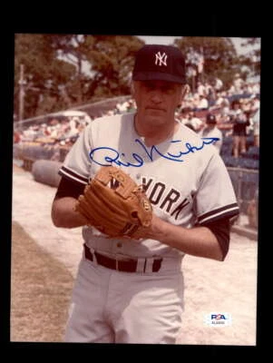 Phil Niekro PSA DNA Signed  8x10 Photo Autograph Yankees - Image 1 of 3