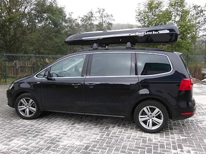 Exklusive Stabile Premium Dachbox Transportbox Big Malibu XL SCHWARZ von MOBILA - Bild 1 von 3