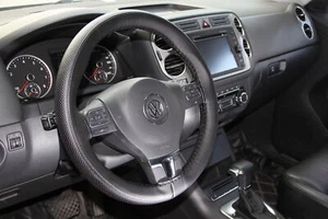 DIY Style Steering Wheel Skin Wrap Cover *Black* Perfect Fit Comfortable Grip - Picture 1 of 6
