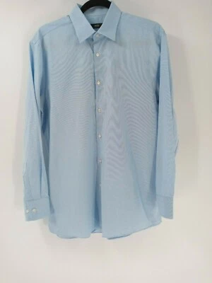 Men's Boss Hugo Boss Blue Button Up Shirt Size 16/32-33 - Image 1 of 4