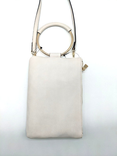 OFF WHITE Borsa a tracolla donna INC Charlii manico braccialetto pochette BIANCO OSSO BIANCO SPORCO