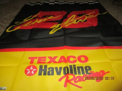 [NEW} ERNIE ERVAN #28 NASCAR TEXACO HAVOLINE RACING FLAG Cover