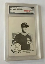 1985 CHONG MODESTO #17 MARK McGWIRE A's CORRECT SPELLING PRO GEM MT 10