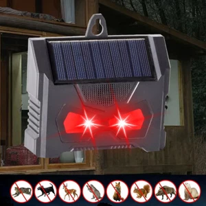 Solar Ultrasonic Repeller Repellent Hundeabwehr Tiervertreiber Wildtierabwehr DE - Bild 1 von 11