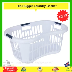 Laundry Basket Clothes Hamper Washing Cleaning Hip Hugger Organiser Bin Toy - Picture 1 of 8
