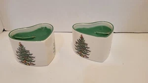 Herzförmige Spode englische Porzellan Weihnachtsfeiertag Kerzen, S3324-Y - Bild 1 von 3