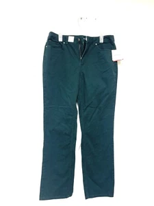 Croft & Barrow Classic Fit Secretly Slimming Pants Dark Green Size 14 Avg/Reg - Picture 1 of 4