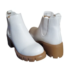 Steve Madden Howler Stiefeletten Farbe: weiß/hellbraun  - Bild 1 von 3