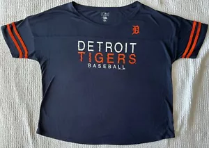 Camiseta Detroit Tigers para mujer XXL 2XL Campus Estilo de vida MLB mercancía genuina azul marino - Imagen 1 de 9