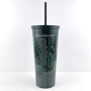 Starbucks Stainless Steel Tumbler Siren Mermaid Cold Cup Green 473ml / 16oz - Picture 1 of 4