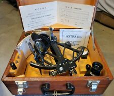 Astra IIIB Marine Sextant, Tools, Wood Case, Instructions w/cert 1988