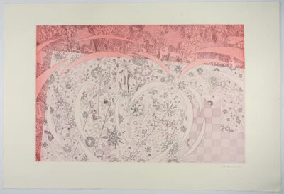 Peter Pommerer: Radierung-handsigniert-Halbengel natooliv-Griffelkunst - Bild 1 von 3