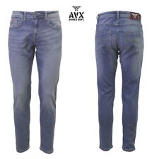 jeans uomo elasticizzato AVX AVIREX DEPT. Slim Fit 5 Tasche Stone wash 36219