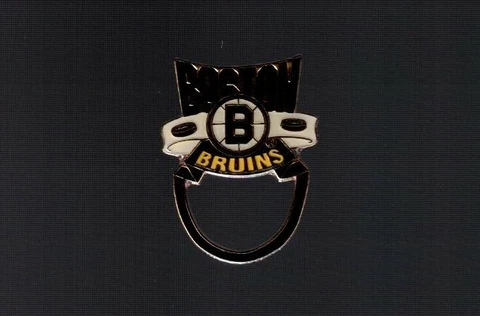 Boston Bruins logo  "Loop style / Glasses"  NHL Hockey pin Cover