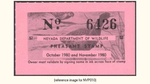 D2K Nevada Pheasant 1980 $2.00 - Image 1 of 1