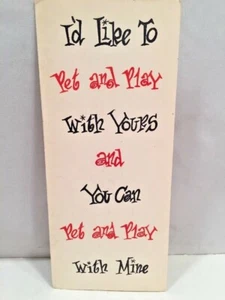 Sexually Suggestive VINTAGE Greeting Card (1960s) Plum Line Cards  - Picture 1 of 8