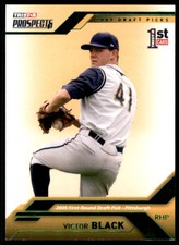 2009 TRISTAR Prospects Plus Green #38 Victor Black /25