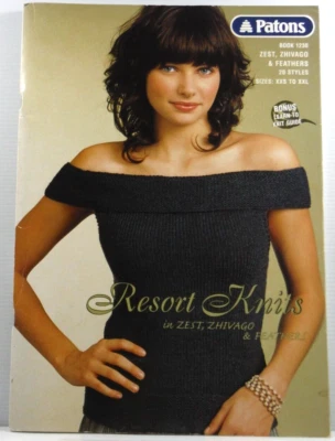 Patons Book 1230 Zhivago Feathers Zest 8ply sizes XXS-XXL knitting patterns PB - Image 1 of 4