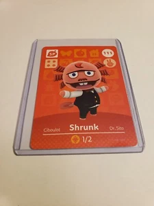 ¡SUPER VENTA! Shrunk # 111 Animal Crossing Amiibo NNINTENDO Card Series 2 ¡COMO NUEVO!¡! - Imagen 1 de 1