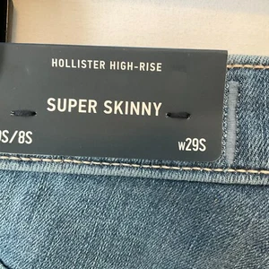 Hollister High Rise Denim Jeans Super Skinny Womens Size 8-9S W29S - Picture 1 of 20