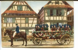 CP 67 Bas-Rhin - En route pour la fête du village - Picture 1 of 2