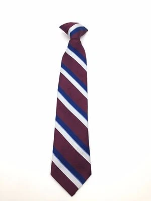 $115 Bloomingdales Niño Clip-On Rojo Azul Blanco Corbata Clásica Ajustada Cuello Corbata 12x2 Foto 1 de 4