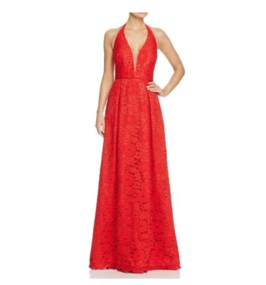 Impresionante Vestido Halter de Encaje Rojo - Usado Una Vez | ¡Excelente Estado!  Foto 1 de 4