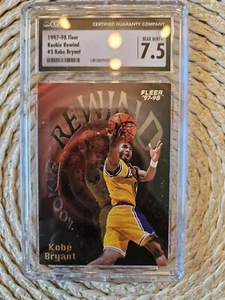 1997-98 Fleer - Rookie Rewind #3 Kobe Bryant CGC 7.5 NEAR MINT+ - Picture 1 of 2