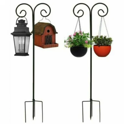 Schäferstock Robuster Metall Gartenstab Laternenstab Hirtenstab Hochzeit Dekor - Bild 1 von 4