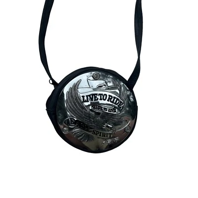 Vintage Biker Motorcycle Derby Cover Eagle Crossbody Bag — 第 1/4 张图片