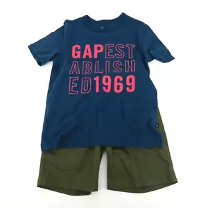 GAP Boy's 2-Piece Short Sleeve T-Shirt & Shorts Outfit Set Size 10/12 NWT $39.99 - Picture 1 of 7