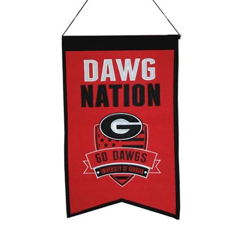 UGA UNIVERSITY OF GEORGIA Wool DAWGNATION Banner Cover