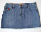 VTG Tommy Hilfiger Jeans Denim Mini Skirt Miniskirt jrs  9 / womens 8 Vintage