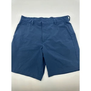 Pantaloncini da golf uomo Vineyard Vines taglia 32 con cintura zip e tasche blu navy - Foto 1 di 6