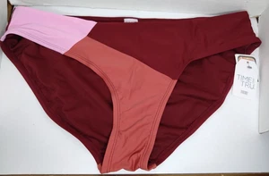 New Time And Tru Colorblock Womans XL 16-18 Bikini Bottoms - Picture 1 of 5