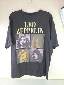 Vtg. Led Zeppelin Faces Tshirt Black Band Tee Rock Winterland Vintage T XL - Picture 1 of 10