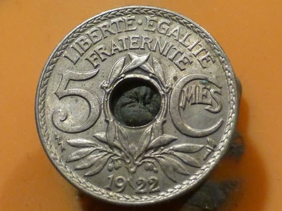 5 CENTIMES - LINDAUER - 1922 POISSY - RECHERCHEE & RARE QUALITE SUP ! - Photo 1/2