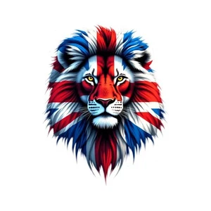 Glänzende St George Kreuz England Union Jack Löwe Aufkleber 3 Größen portofrei - Bild 1 von 12