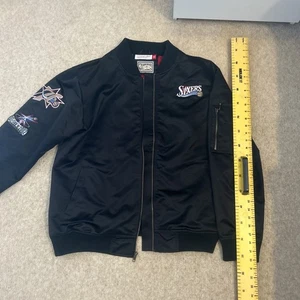 NBA Philadelphia 76ers Varsity/Bomber Jacket | Mitchell & Ness Hardwood Classics - Picture 1 of 13