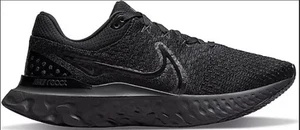 Nike React Infinity Run Flyknit 3 Black Black Sz 11 DH5392 005 Running Shoes - Picture 1 of 3