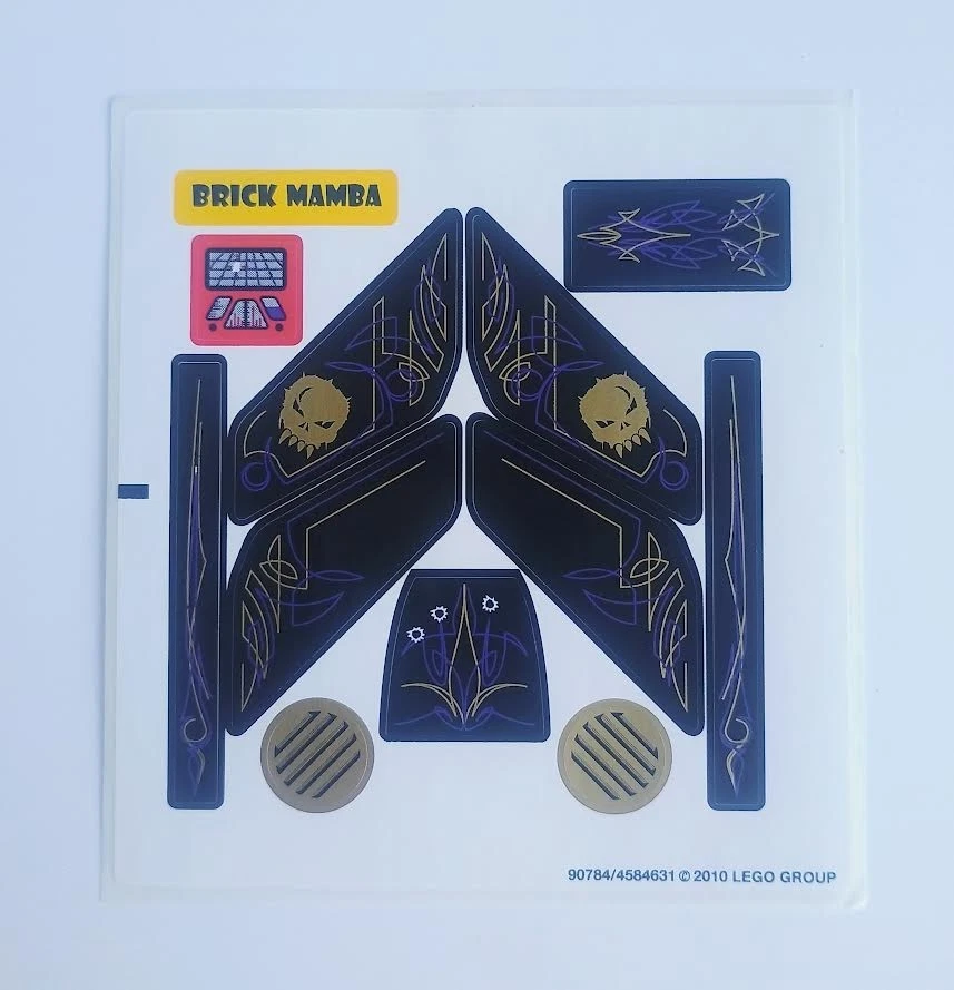 Lego 5984 Limusina Lunar Hoja de Pegatinas Originales - Calcomanías Auténticas Policía Espacial III Foto 1 de 1