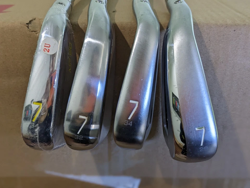 New / Used - 7 Iron Demo Irons - Mizuno MP20 JPX 921 Tour Hot Metal Reg Stiff X - Image 1 of 1