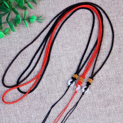 10 cuerdas colgantes de seda china trenzadas de jade Dnout cuerda para cuerda de esmeralda Foto 1 de 4