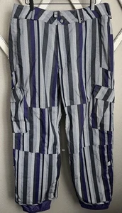 ¡Bonito! Pantalones de esquí snowboard Burton para hombre L System cargo a rayas - Imagen 1 de 17