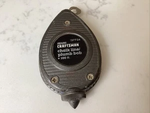 Vintage Sears Craftsman 100 Ft Chalk Line Plumb Bob #37734 - Picture 1 of 4